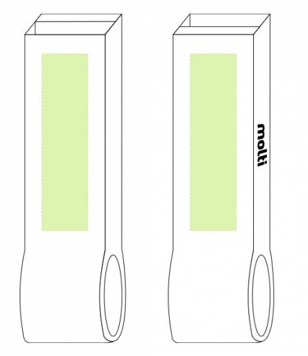 Флешка Transmit, USB 3.0 - места нанесения
