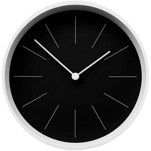 Часы настенные Neo, черные с белым от компании Антанта